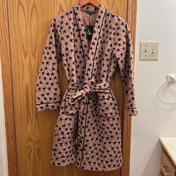 NWT Love Stories Susie Star print Quilted Dressing Gown - Picture 10 of 13